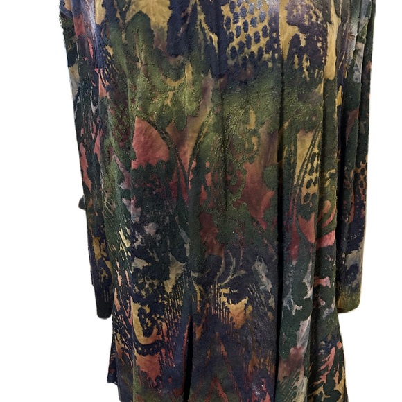 The Pyramid Collection Textured Tunic Top Size 3X Boho Artsy Festival Blouse - Picture 3 of 6